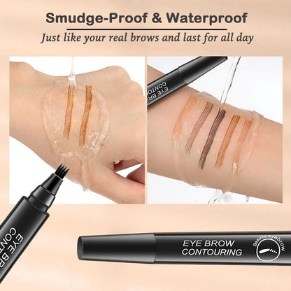 Waterproof 4 Points Long Lasting Eyebrow Pen - BUY 1 GET 1 FREE