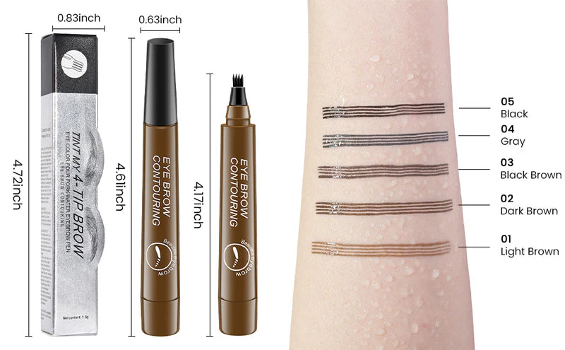 Waterproof 4 Points Long Lasting Eyebrow Pen - BUY 1 GET 1 FREE