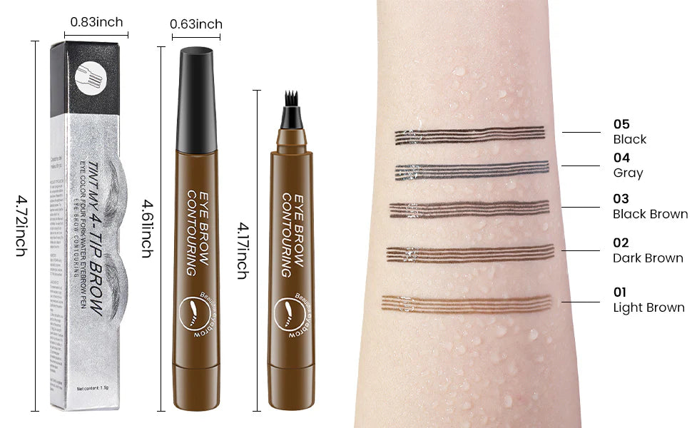 Waterproof 4 Points Long Lasting Eyebrow Pen - BUY 1 GET 1 FREE